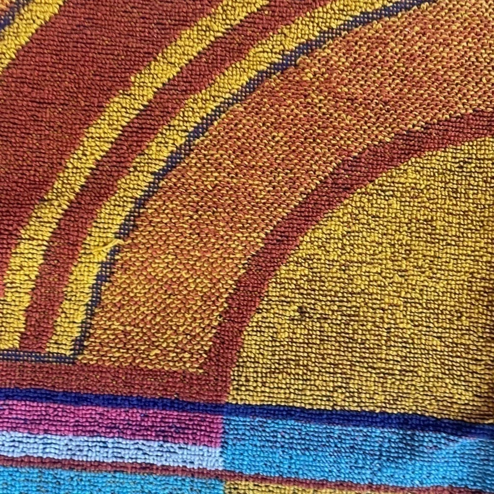 Vintage Beach Towel Setting Rising Sun